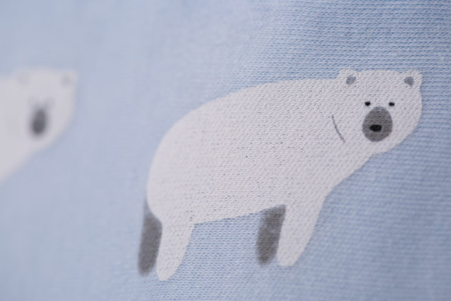 Blue Polar Bears Bandana Bib