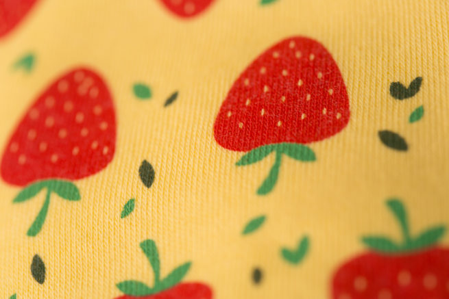 Yellow Strawberries Bandana bib