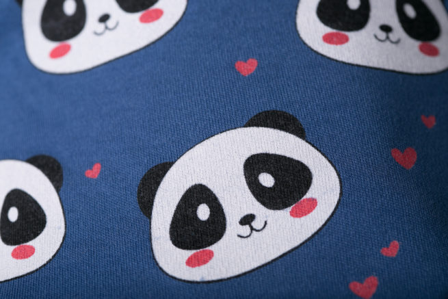 Pandas organic cotton bandana bib