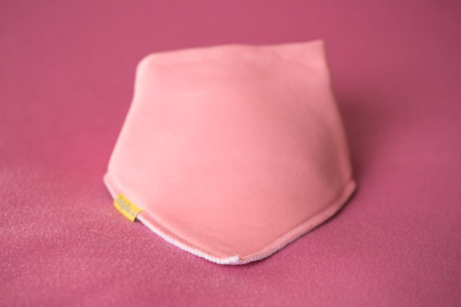 Just coral organic cotton bandana bib
