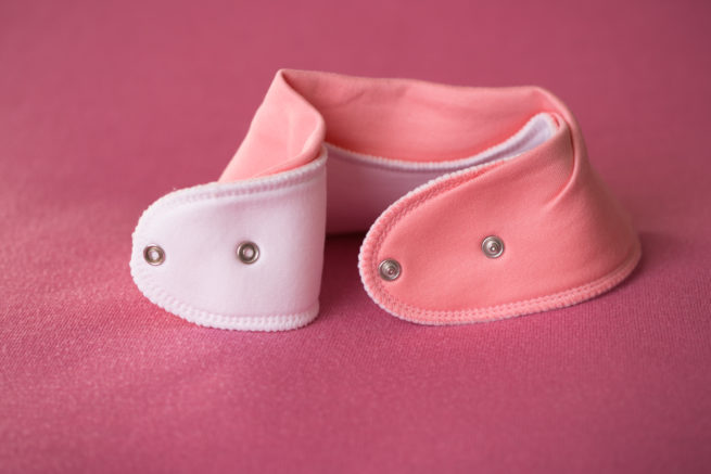Just coral organic cotton bandana bib