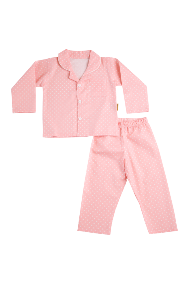 Blush pink organic cotton pyjamas