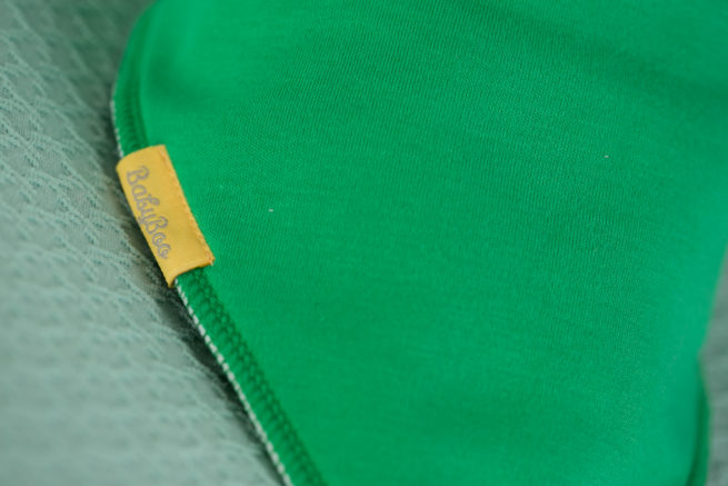 Green organic cotton bandana bib