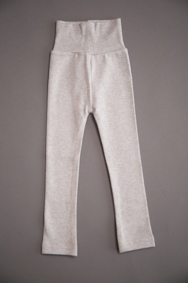 Grey organic cotton leggings