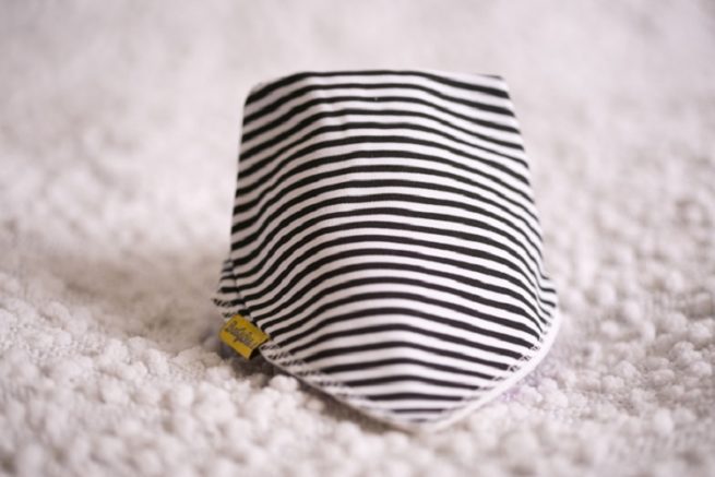 monochrome stripes dribbleboo bandana bib