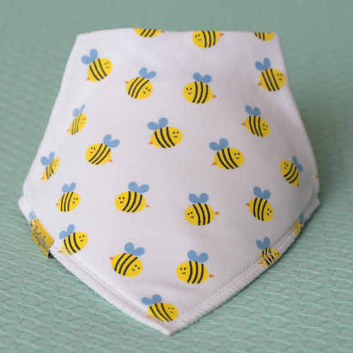 Buzzy bees organic cotton bandana bib
