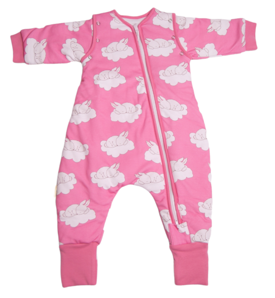 Imperfect - Sleepy bunnies organic cotton SnuggleBoo sleepsuit (2.5 tog