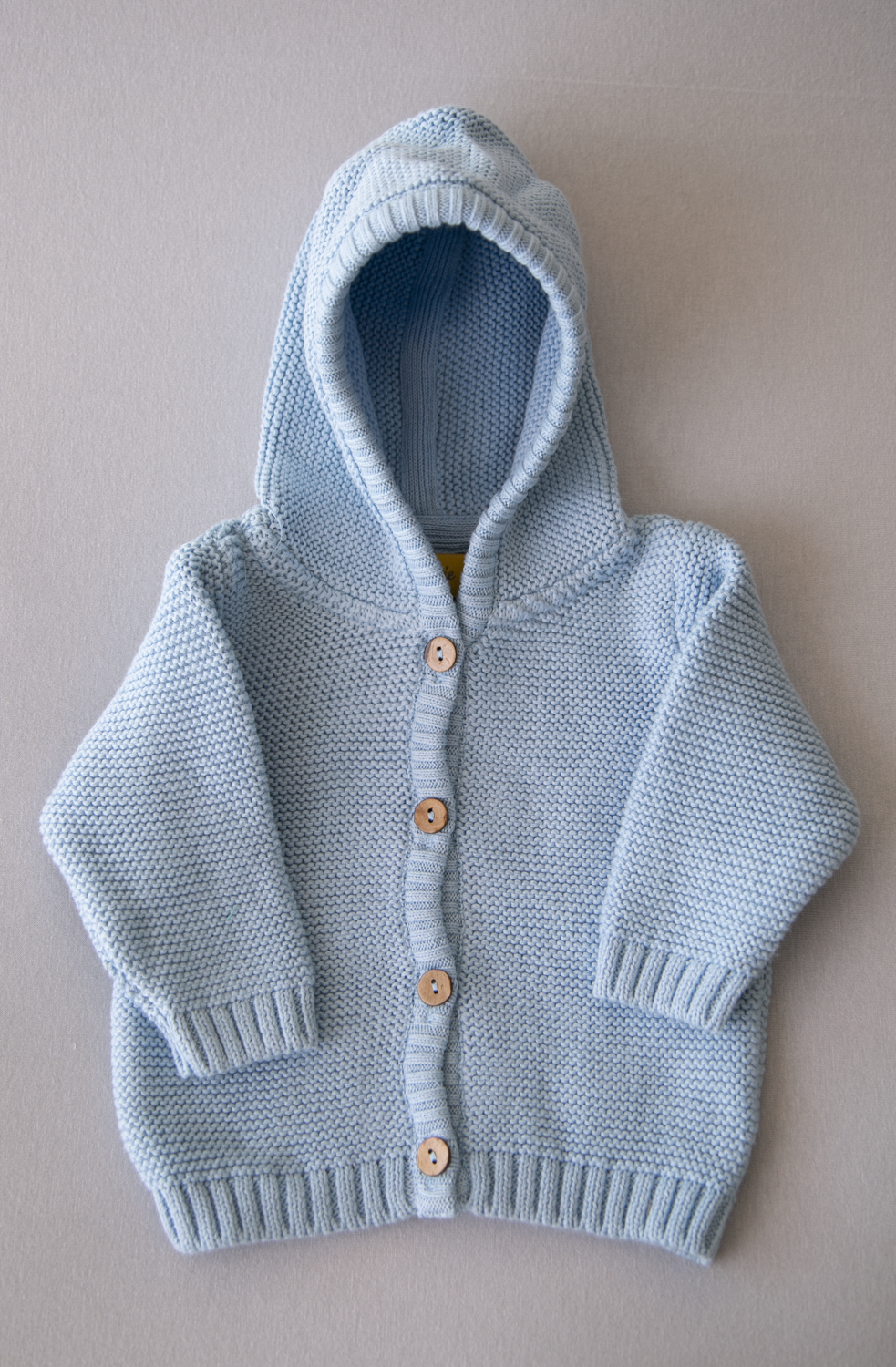 Baby blue organic cotton hoodie 