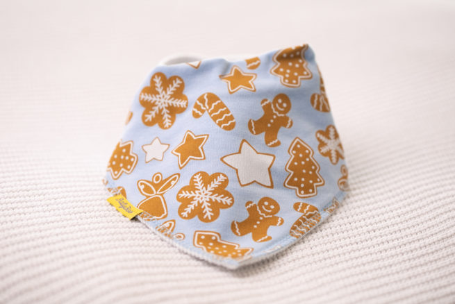 Cookie time organic cotton DribbleBoo bandana bib