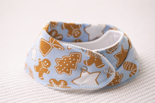 Cookie time organic cotton DribbleBoo bandana bib - Image 4