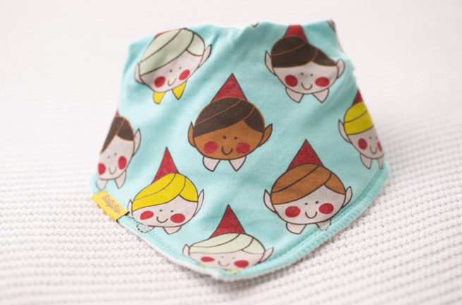 Cutest elves organic cotton DribbleBoo bandana bib