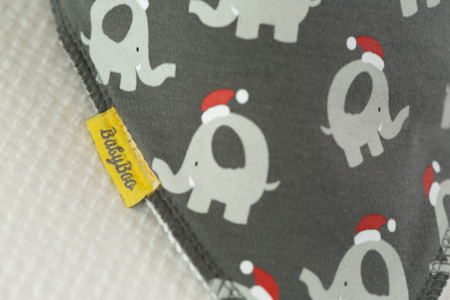 Christmas Ellie organic cotton DribbleBoo bandana bib - Image 3