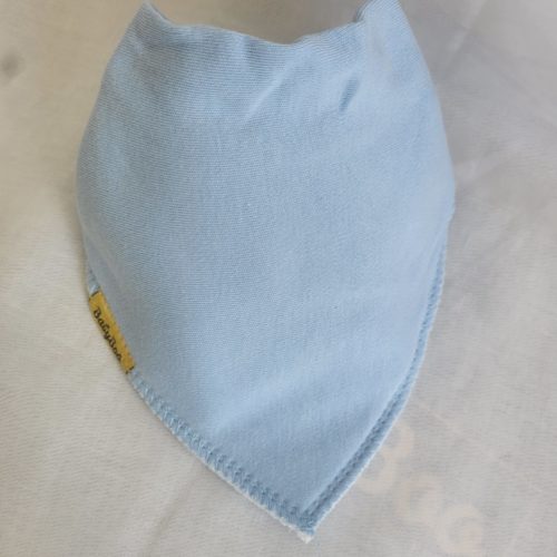 Just Baby blue organic cotton DribbleBoo bandana bib