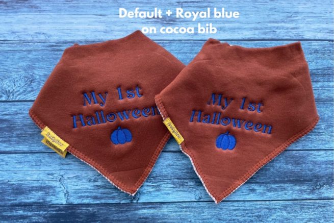 My 1st Halloween organic cotton bandana bib - Image 3