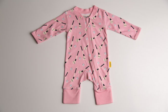 Pink GAA organic cotton ZippyBoo suit - Image 5