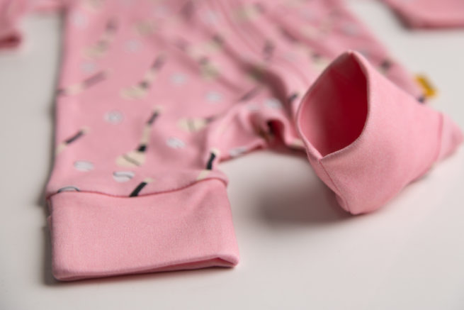 Pink GAA organic cotton ZippyBoo suit - Image 9
