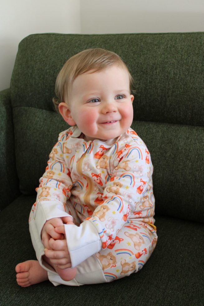 Woodland friends organic cotton ZippyBoo suit - Image 2