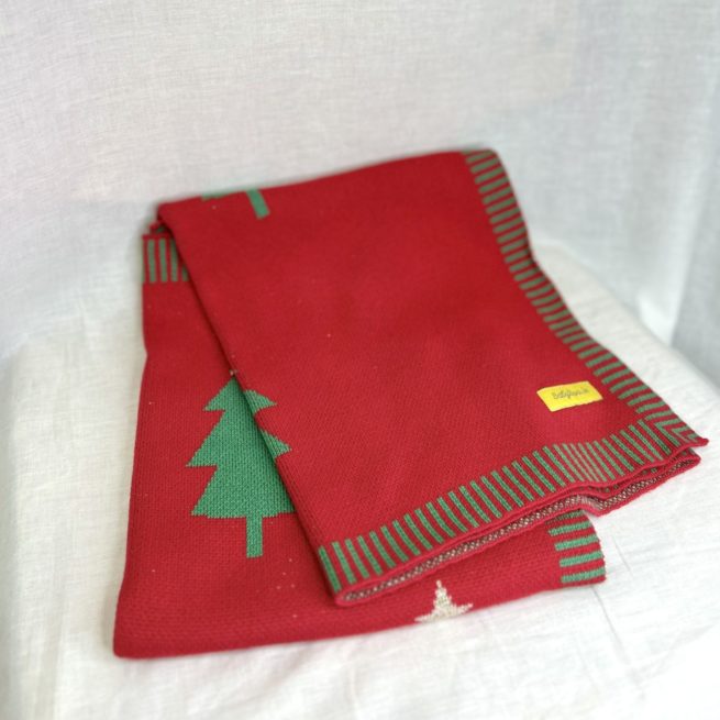 Christmas Trees organic cotton BlankieBoo