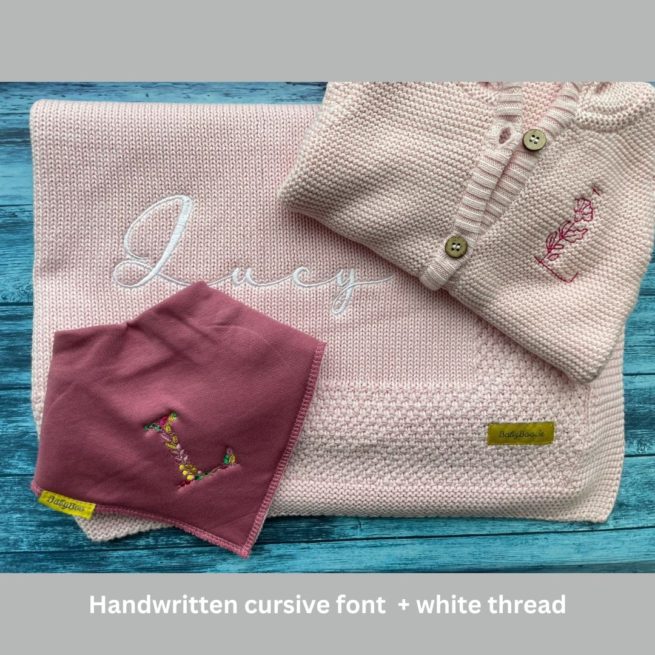 Organic cotton beautiful baby pink BlankieBoo - Image 12