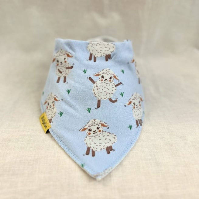 Dancing Lamb organic cotton DribbleBoo bandana bib