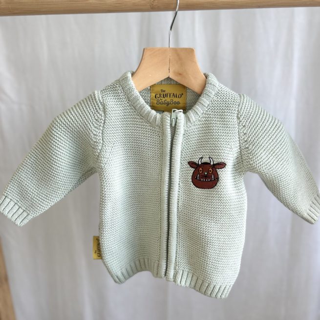 Mint The Gruffalo Organic Cotton Zipped Cardigan