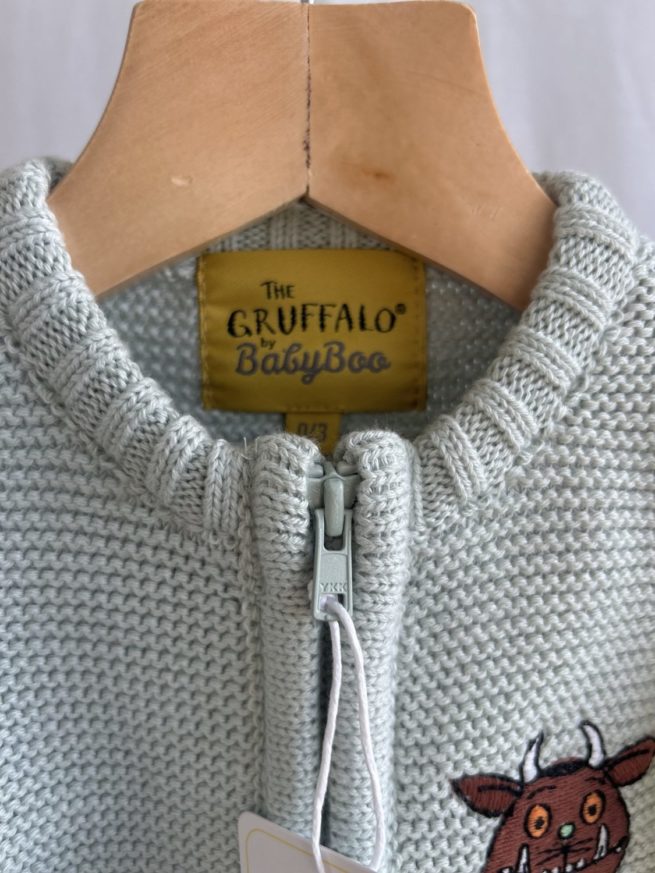 Mint The Gruffalo Organic Cotton Zipped Cardigan - Image 5