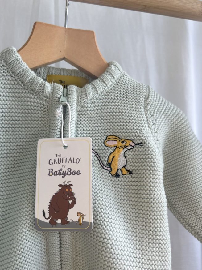 Mint Mouse Gruffalo Organic Cotton Zipped Cardigan - Image 3