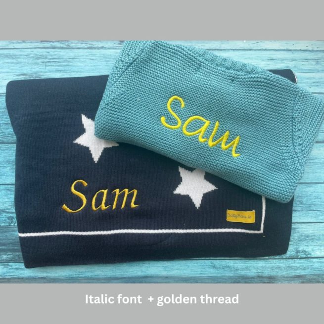 Organic cotton navy stars BlankieBoo - Image 20