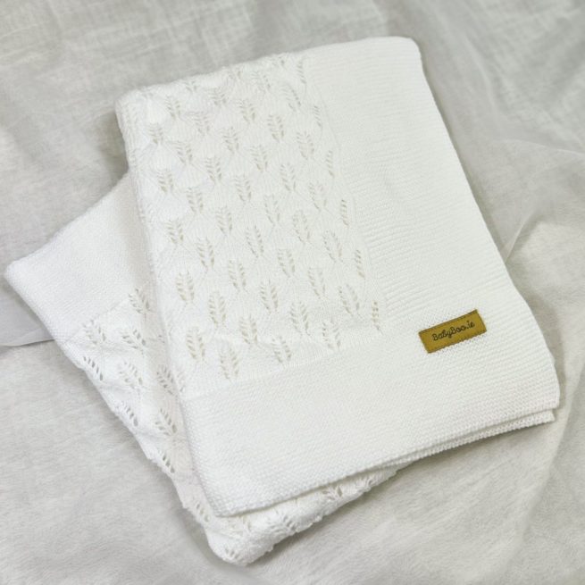 Organic Cotton Delicate Ivory BlankieBoo