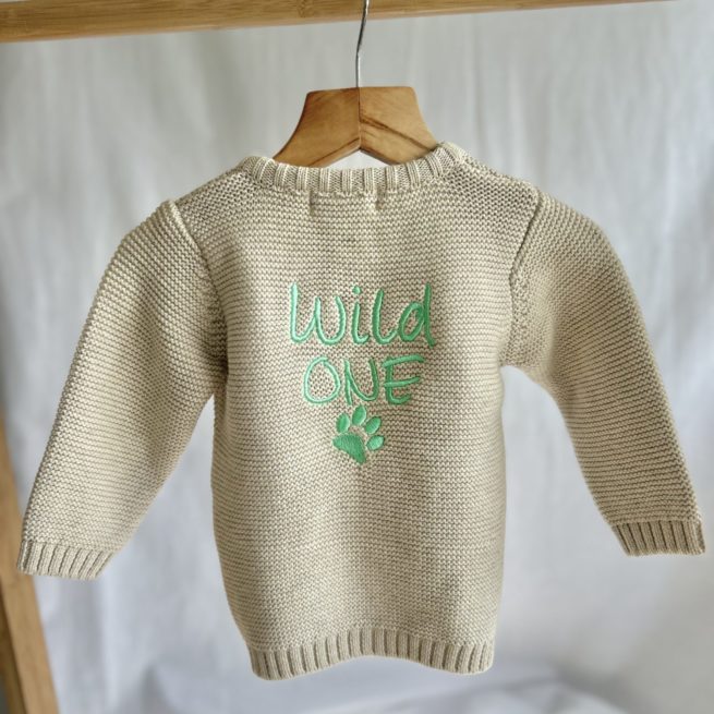 Wild One Organic Cotton Zipped Cardigan