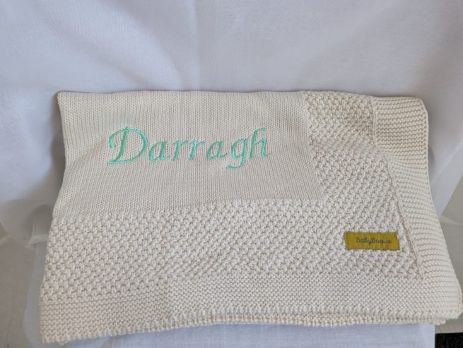 Sale - Organic cotton Beautiful Grey Blankieboo - Darragh - Image 2