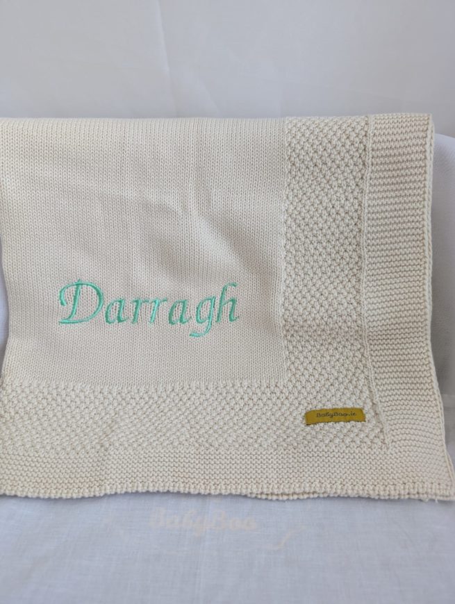 Sale - Organic cotton Beautiful Grey Blankieboo - Darragh - Image 3