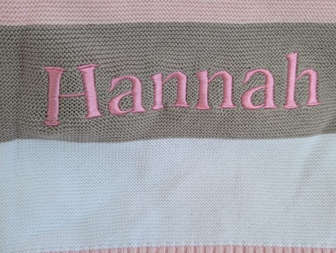 Sale - Organic cotton Pink Stripe Blankieboo - Hannah - Image 4