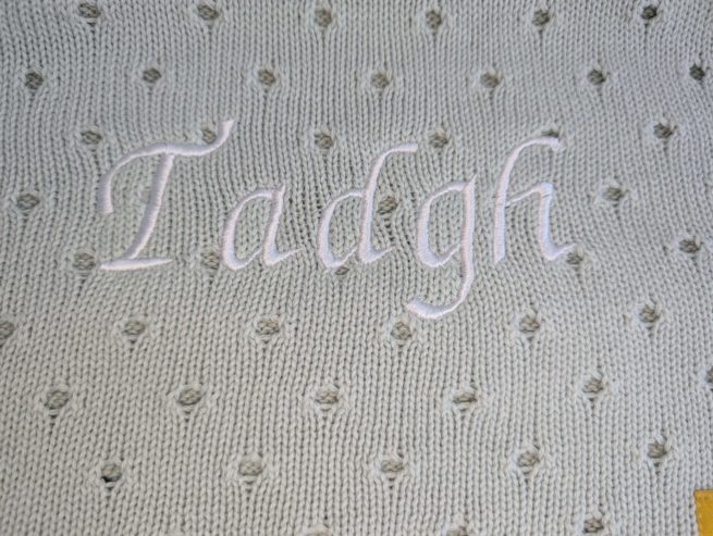 Sale - Organic cotton Mint Cellular Blankieboo - Tadgh - Image 2