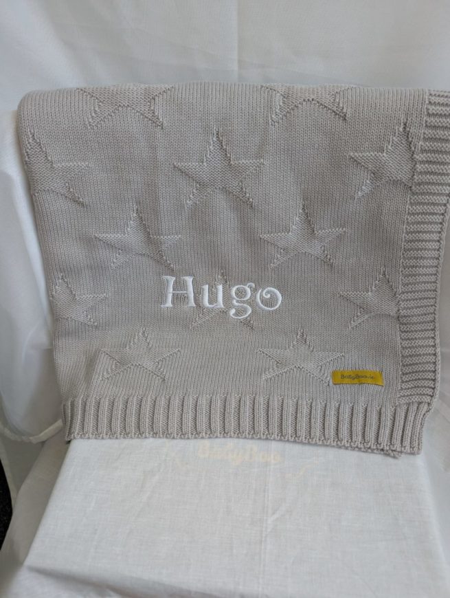 Sale - Organic cotton Little Star Dove Blankieboo - Hugo