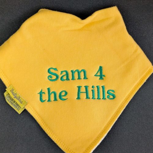 Sam 4 the Hills Organic Cotton DribbleBoo bandana bib