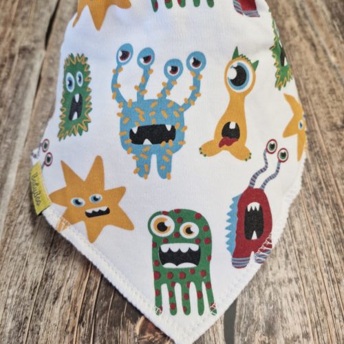 Cosmic cuties organic cotton DribbleBoo bandana bib