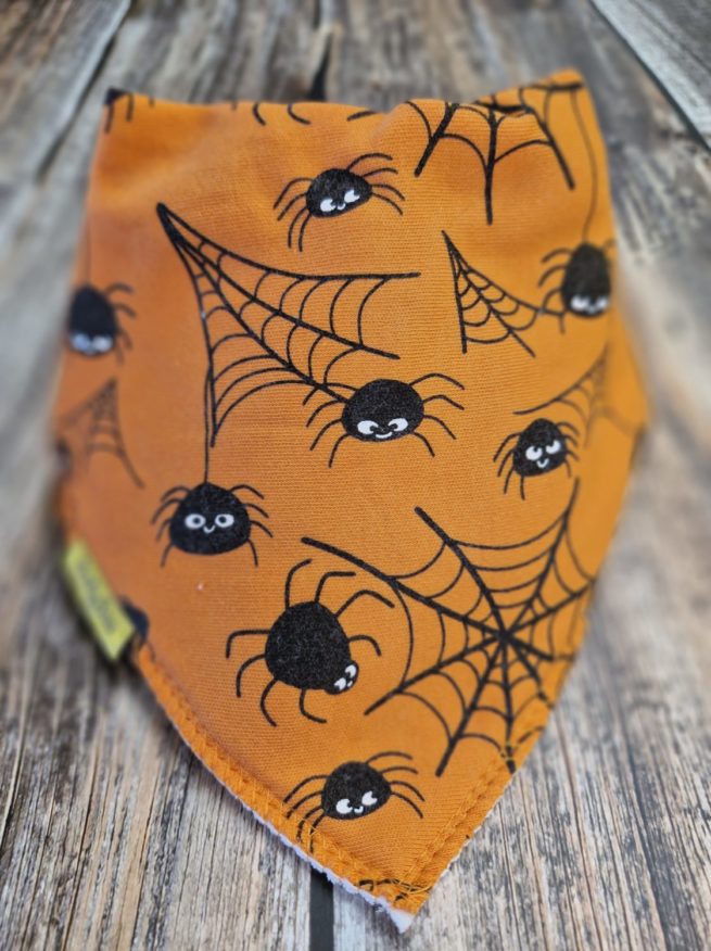 Mini spinner organic cotton DribbleBoo bandana bib