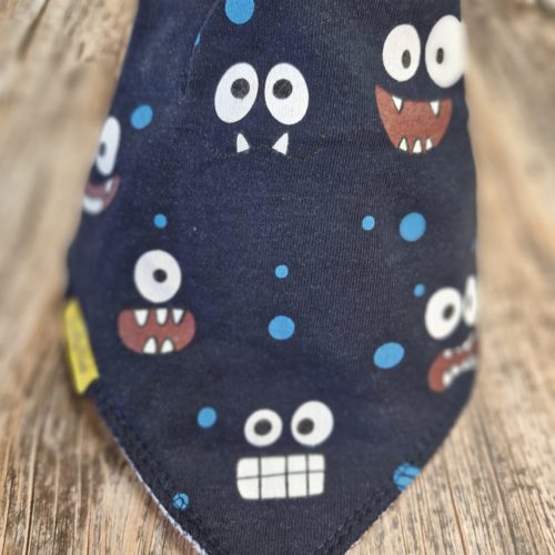Boo monsters organic cotton DribbleBoo bandana bib