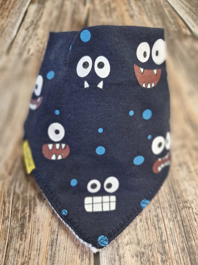 Boo monsters organic cotton DribbleBoo bandana bib