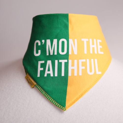 Offaly GAA organic cotton DribbleBoo bandana bib