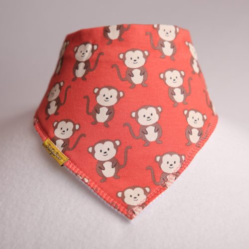 Cheeky Monkey organic cotton DribbleBoo bandana bib