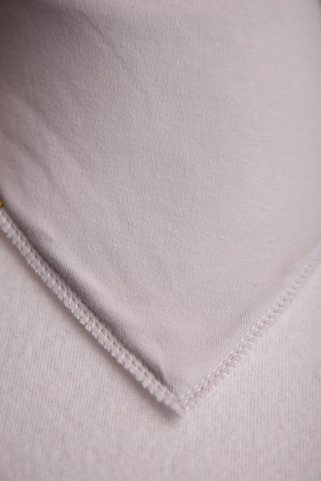 Just grey organic cotton DribbleBoo bandana bib - Image 2