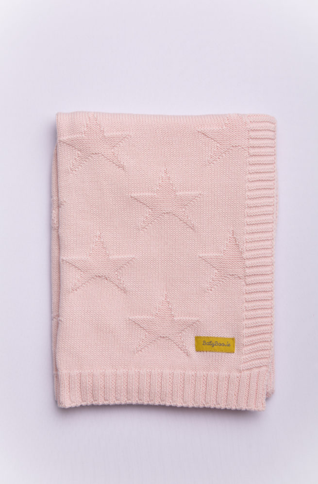 Our little star baby pink organic cotton BlankieBoo