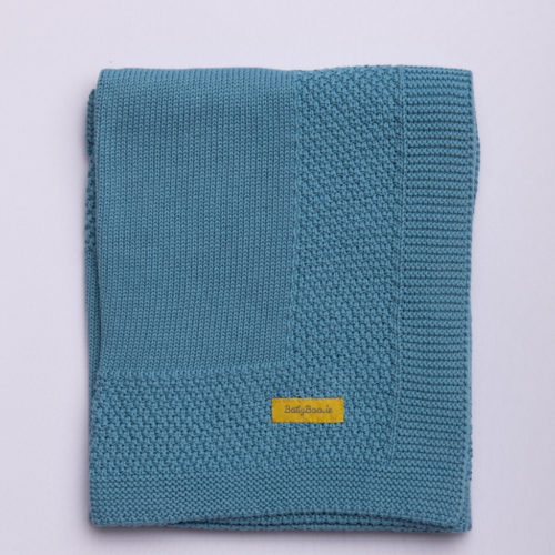 Organic cotton beautiful teal BlankieBoo