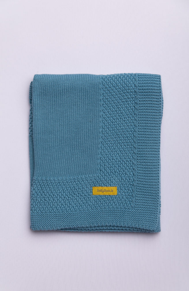Organic cotton beautiful teal BlankieBoo