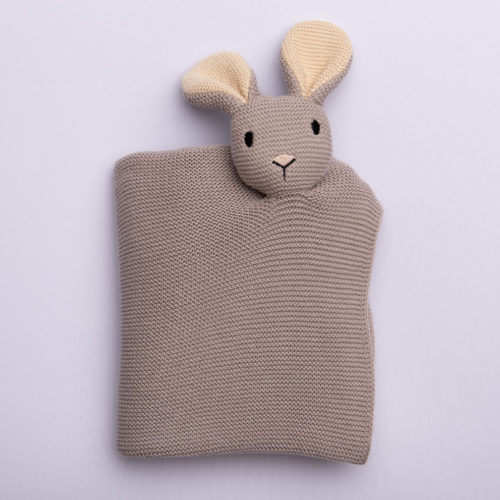 Bunny Comforter Organic Cotton BlankieBoo (taupe/greige)