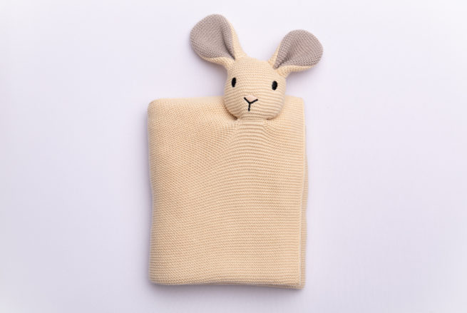 Bunny Comforter Organic Cotton BlankieBoo (warm cream)