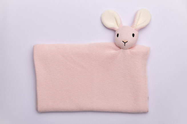 Bunny Comforter Organic Cotton BlankieBoo (baby pink) - Image 11