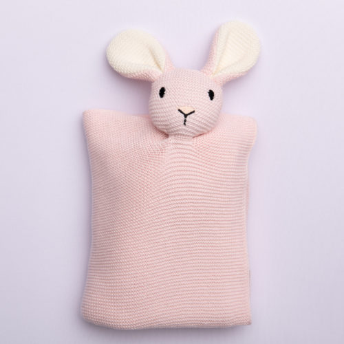 Bunny Comforter Organic Cotton BlankieBoo (baby pink)